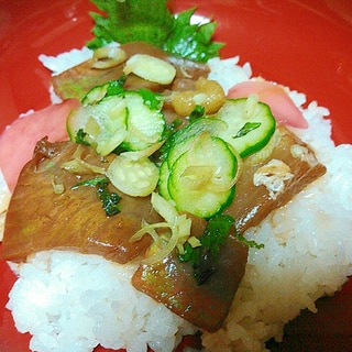 夏野菜&まぐろ丼